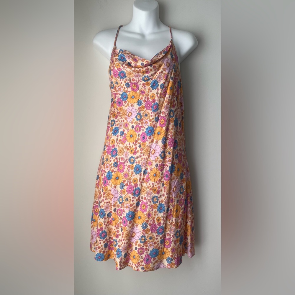 Lucca Sleeveless Multicolor Floral Print Dress Size Medium - Picture 1 of 6